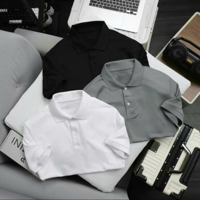 COMBO 3 ÁO POLO TRƠN VẢI THUN CÁ SẤU POLY