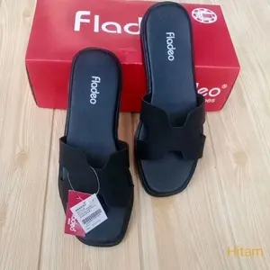 Sandal Wanita Fladeo Slop Flat TPR Non Slip H.9233 Size 36-40 FREE Box Baru
