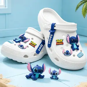 Sandal Pria Wanita Motif Kartun Sol EVA Tahan Aus Sandal Pantai Luar Ruangan Unisex