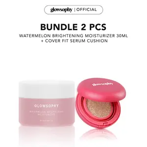 Glowsophy Bundle Cover Fit Serum Cushion + Watermelon Brightening Moisturizer 30 ml