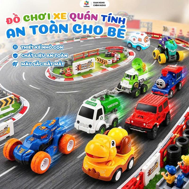 Đồ Chơi Xe Khủng Long Công Trình Chất Liệu Cao Cấp, An Toàn Cho Bé, Xe Quán Tính