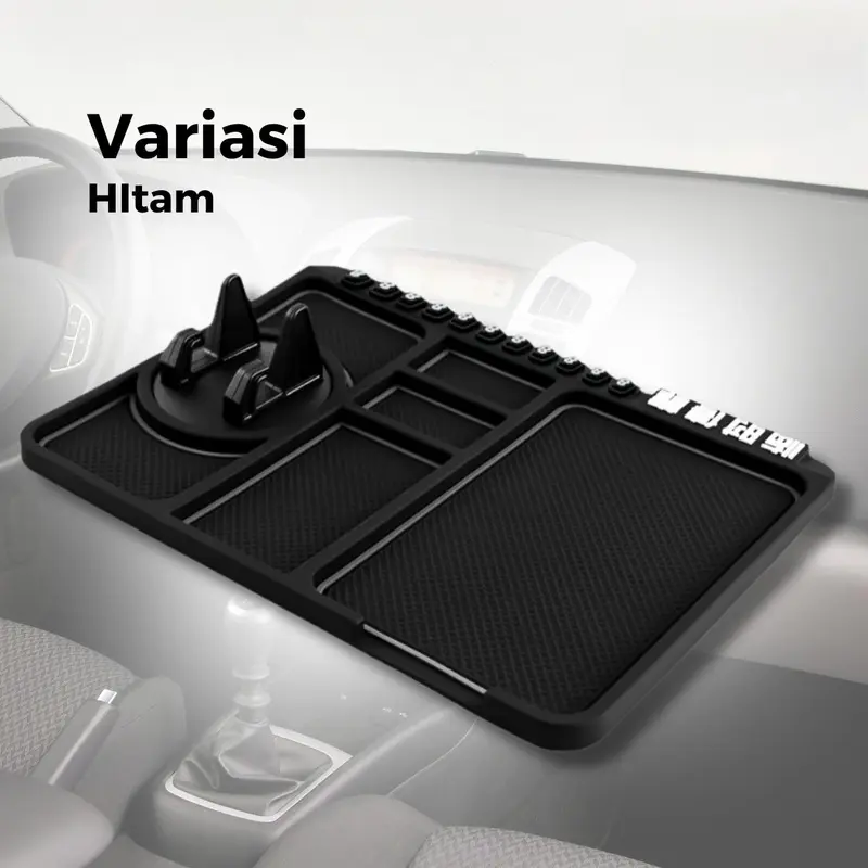 HP Holder Mat Alas Mobil Dasbor Anti Slip Car Dashboard Mounting Phone Handphone 3