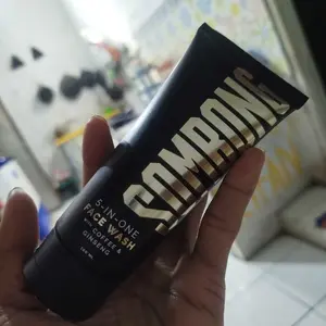 SOMBONG 5-in-1 Face Wash With Coffee & Ginseng 100ml Sabun Muka Pria Membersihkan Mencerahkan Wajah Menthol