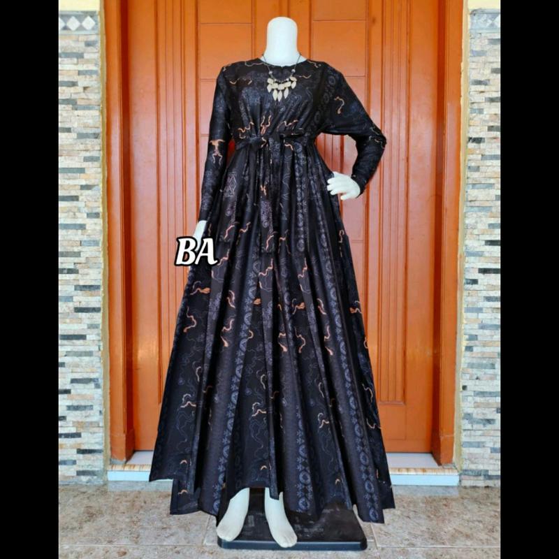 Gamis Batik Couple Suami Istri Batik Bahan Katun 4