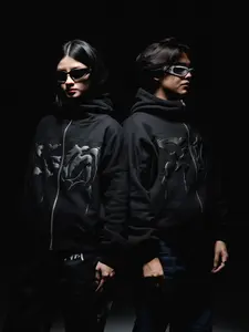 SAFFATH - Dark Pain - Hoodie Zipper Boxy - Premium Product