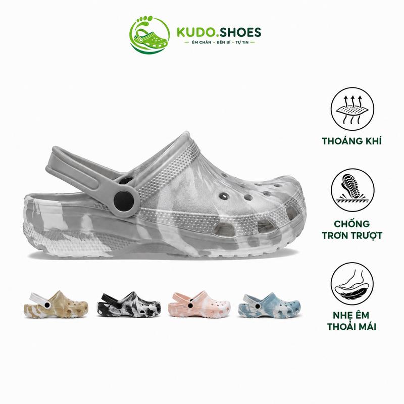 KUDO.SHOES Dép Sục Classic Loang Nam Nữ Siêu Nhẹ Êm Chân Form Ôm Gọn Chống Trượt