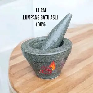 14.cm lumpang batu asli terlaris dan termurah best seller Kitchenware