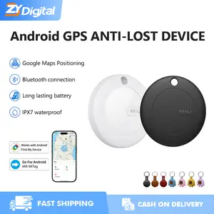 ZYDigital MiLi MiTag works on Android and iPhone，Bluetooth  to find and locate pet keys, track motorcycles and cars, works with GoogleFind My Device smart finder  tracker mobil air tag gps alat  pelacak