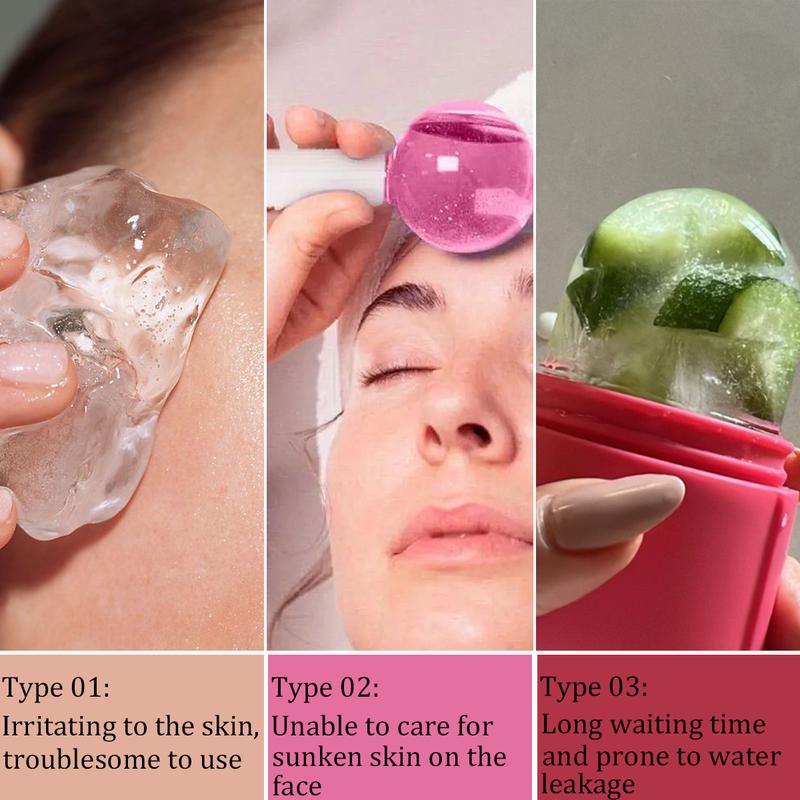 Product Introduction of 2/1Pc Natural Rose Quartz Ice Roller for Facial Skin Care Reusable Washable Face Massage Tools for Summer Home Skin Care Tool 11