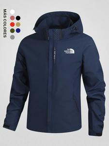 Chaquetas ligeras para hombre con capucha para primavera y otoño, chaquetas de trabajo, chaquetas, chaquetas tácticas, cortavientos e impermeables, resistentes al desgaste, monos para hombre, estampados sencillos para uso diario
