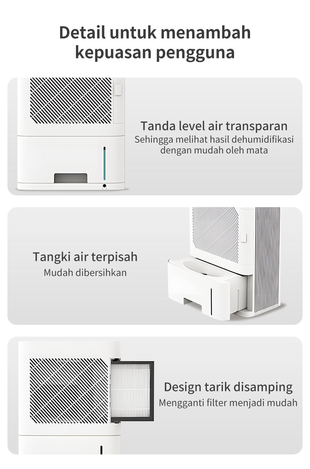【SPECIAL PROMO】Simplus Dehumidifier Penyerap kelembapan 1.5L Kecil Efisien Mengeringkan Senyap Tahan Kelembapan Hemat Energi Untuk Rumah dan Kantor CUSH005-HPC