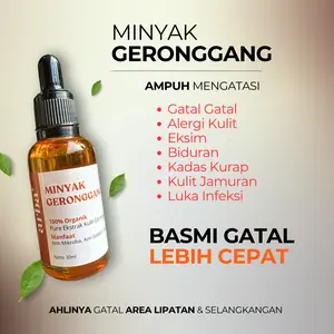 Solusi Herbal Meredakan Gatal, Iritasi, dan Ruam di Kulit Sensitif - Minyak Geronggang ArbaPlus - Kering, Perawatan Kulit Alami Eksim Berjerawat Bopeng