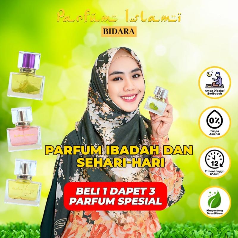 PROMO PARFUM ISLAMI BIDARA Perfume PAKET ISI 3 Dapat Varian Wangi Bidara, Saffron dan Crystal Rose 0