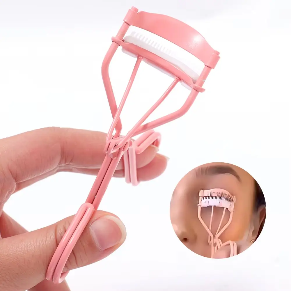 Eyelashes Curler with Built In Comb Separated Eyelash Curler Crimp-free Lashes Stainless Steel Eyebrow Razor Eyelash Eye Makeup