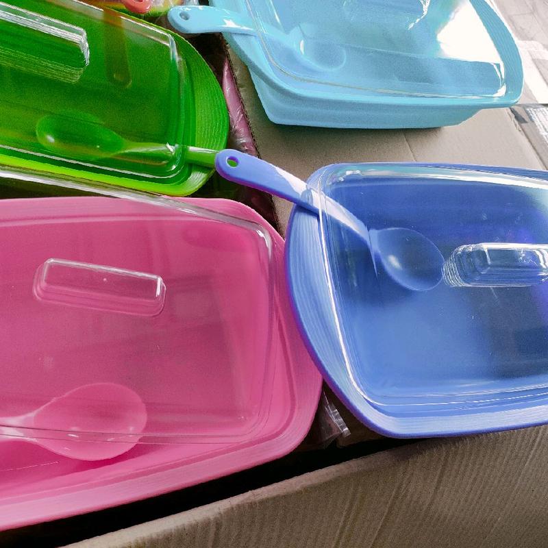1 PCS Wadah saji Plastik Tutup Bening (Ukuran M atau L) (HARGA PER PCS/SATUAN) 2