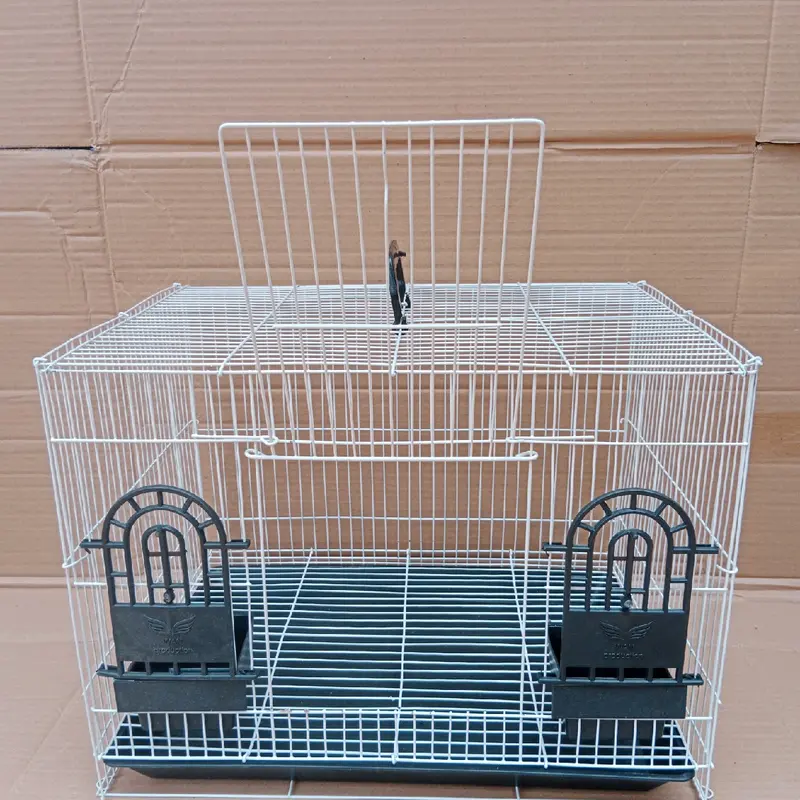 kandang soliter umbaran / kandang burung / kandang hamster uk 43x30x32 termurah gratis nampan dan tempat makan 2 pcs 6