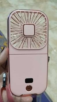 Product Review of Aolida Kipas Angin Portable Mini Type-C USB LED Menunjukkan Lipat Dudukan Ponsel Dan Powerbank 5000mAh Baterai Tahan Lama  Cocok Untuk Kantor Sekolah Olahraga Luar Ruangan from M**a R**0 0