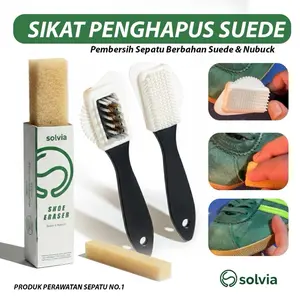 Paket Pembersih Sepatu Suede & Nubuck / Suede Brush + Suede Eraser