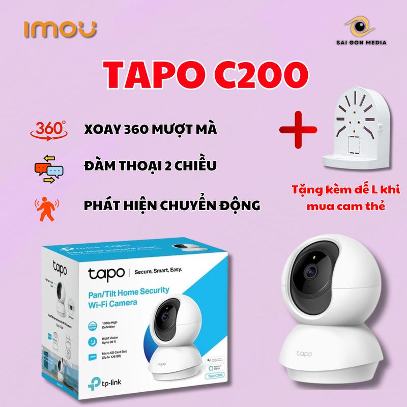 Camera Wifi TP-Link Tapo C200 1080P FHD Quay Quét 360 Độ-Đàm Thoại 2 Chiều