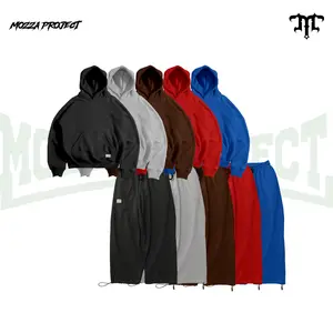 Mozzaproject Bundling Hoodie Boxy dan Sweatpants Baggy Ballon Polos