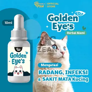 Golden Paw Golden Eye's Obat Tetes Mata Kucing Anti Radang, Infeksi Belekan dan Sakit Mata Kucing