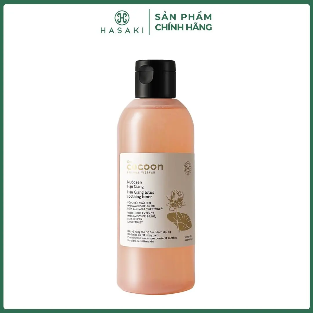 Nước Cân Bằng Cocoon Sen Hậu Giang Làm Dịu Da Nhạy Cảm 310ml