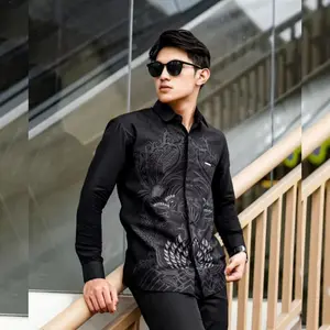Batik Pria Dewasa Lengan Panjang - Kemeja Batik Panjang premium Murah Berkualitas Baju Cowok Casual Katun Distro