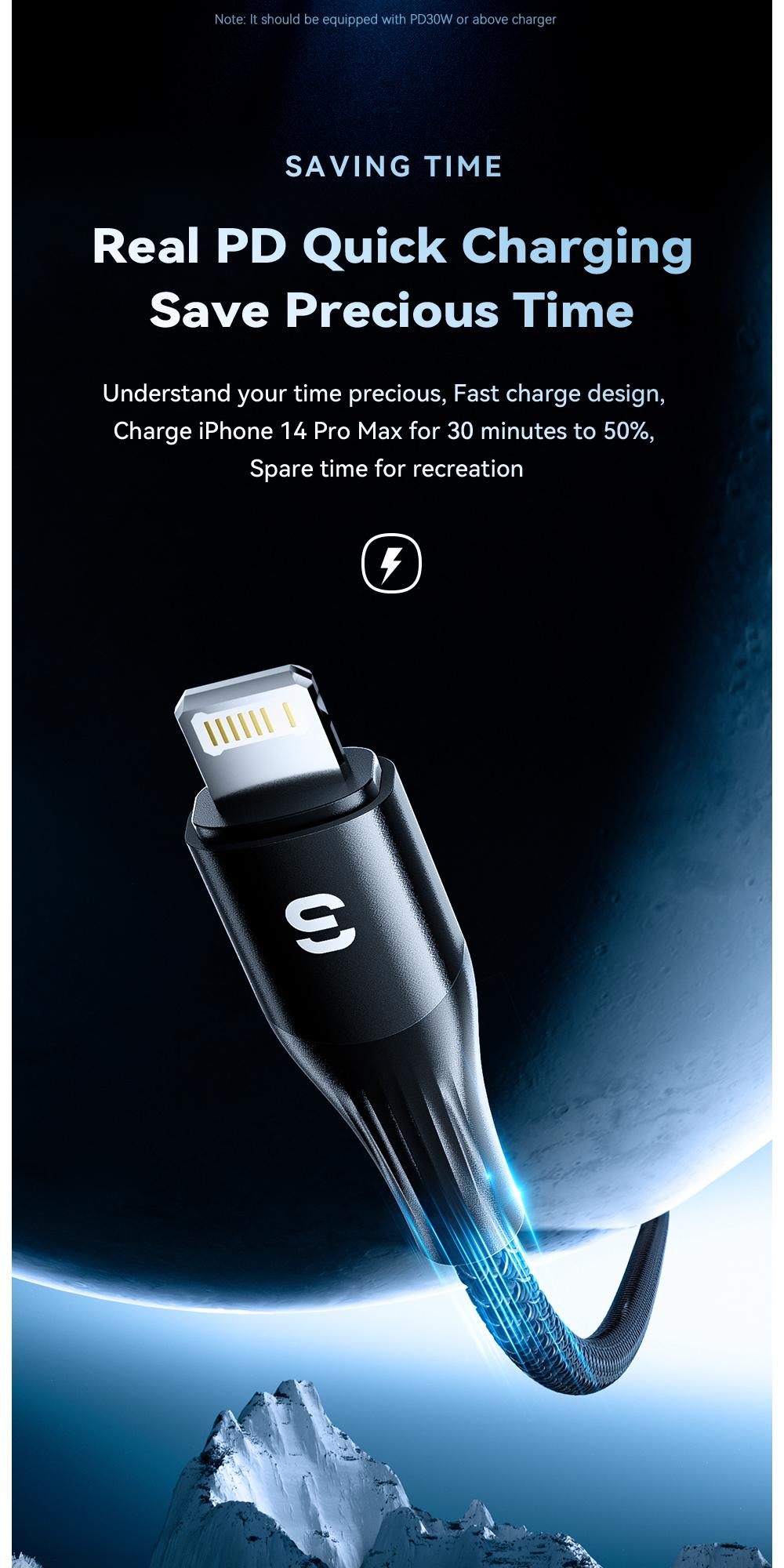 ESSAGER USB C to Lightning Cable For iPhone 14 13 12 11 pro Max XS 29W Fast Charging PD Cable for iPad Macbook charger ESSAGER USB C to Lightning Cable For iPhone 14 13 12 11 pro Max XS 29W Fast Charging PD Cable for iPad Macbook charger