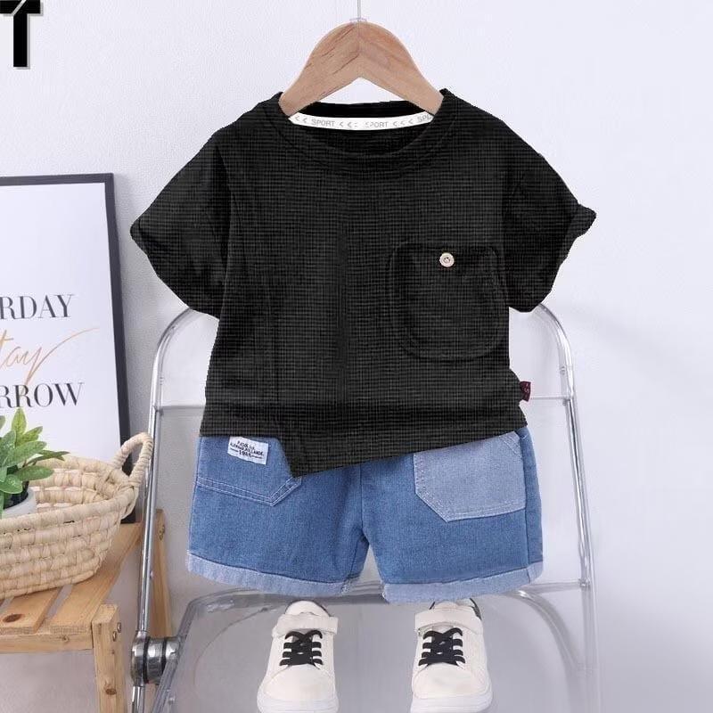 Product Introduction of Baju Anak Laki-Laki Motif VN Polos Usia 1-6 Tahun Setelan Anak Laki Laki 8