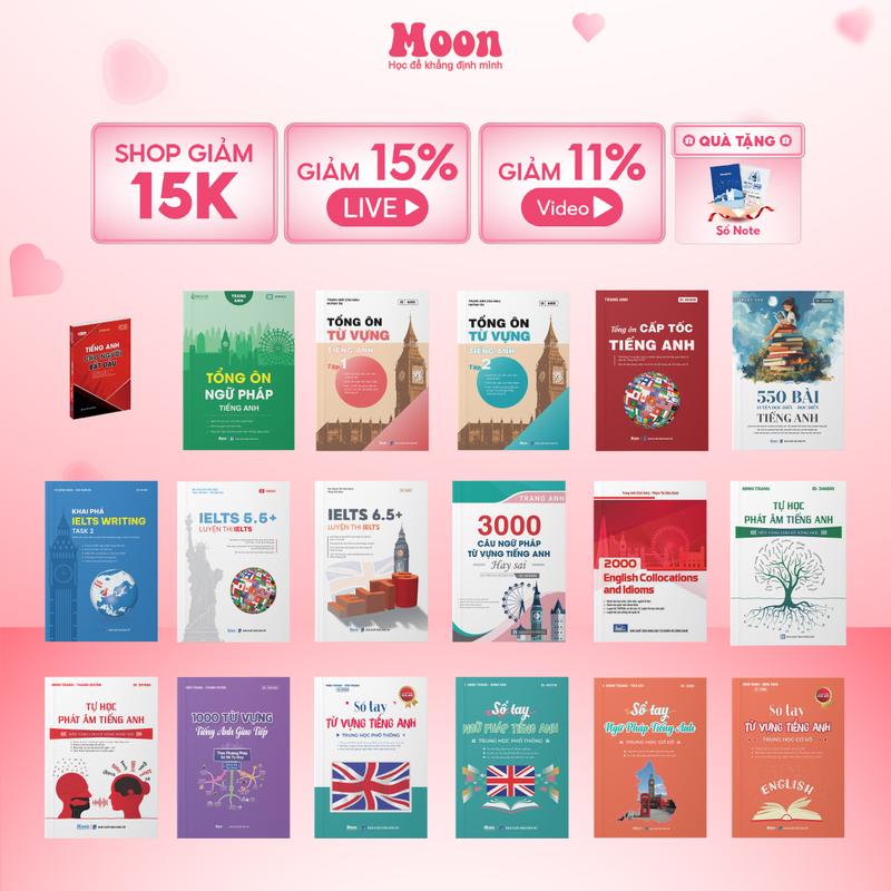 Sách Tiếng anh cô Trang Anh bản mới nhất - Moonbook
