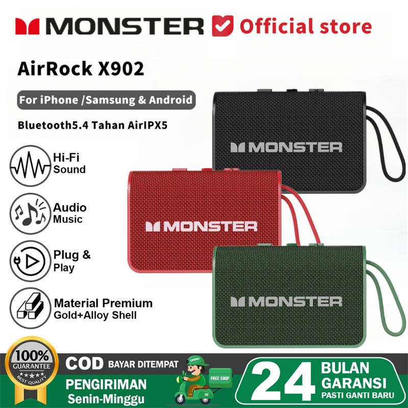  Loa Bluetooth Cầm Tay Quái Vật X902 Âm Thanh Hi-Fi Loa Lớn 40Mm Tăng Âm Trầm Pin Lớn 1200mAh Thời Gian Chờ Lâu Hỗ Trợ Thẻ TF Chống Nước IPX5 Thích Hợp Cho Du Lịch Ngoài Trời  Thanh Toán Khi Nhận Hàng  