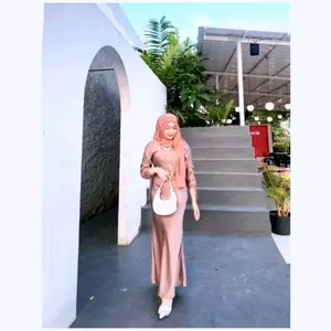 Dress Bridesmaid Wedding Dress-Satin Velvet-Darla Silk Satin Lengan panjang