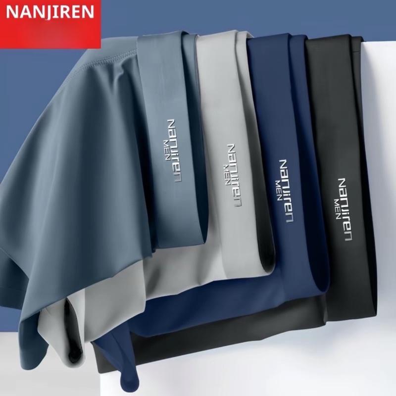   Combo 4  Quần Sịp Nam Boxer Nanjiren – Vải Thun Lạnh Kháng Khuẩn & Khử Mùi Phom Ôm 