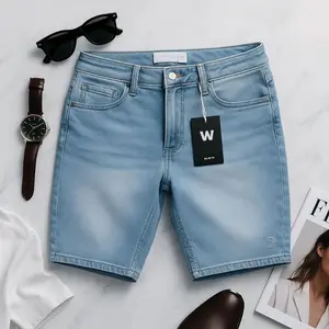 Celana Pendek Pria / celana Jeans Pendek Pria Premium/ Jeans Pendek biru/ Celana Santai