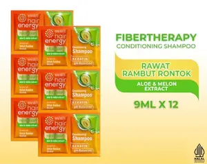 Shampo Makarizo Sachet ALOE MELON (1RENCENG ISI 12SACHET) 9mLx12 Untuk Rambut Rontok