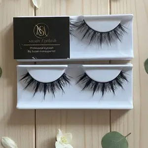 Suzan Eyelash Bulu Mata 3D Doyin 008 Cocok untuk Look Doyin Makeup Korean dan Flawless Tambahkan Sentuhan Elegan pada Makeup Anda