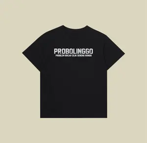 Kaos kota Probolinggo T-shirt  Plesetan Kota Probolinggo bahan katun combed adem lembut nyaman dipakai Hitam