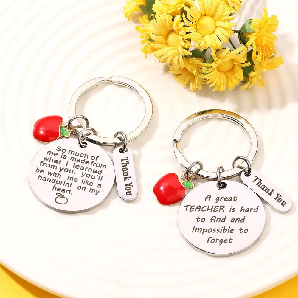 Charm Birthday Thank You Gift Teachers Gifts Christmas Keychains Teacher Appreciation