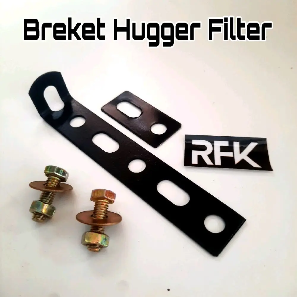 Breket Bracket Dudukan Sambungan Plat Hugger Filter Motor Beat Scoopy Vario 125 150 Free Baut 2pcs