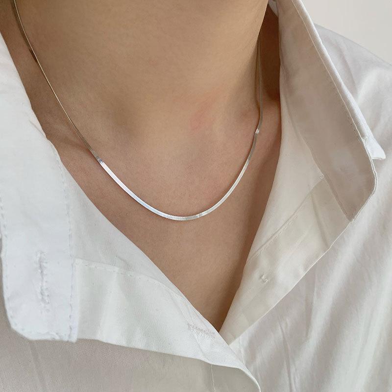 Vòng Cổ Xương Cá, Dây Chuyền Lưỡi Dao Thời Trang, Vòng Cổ Xương Đòn, Được Làm Bằng Thép Titan, Dễ Phối Đồ Cá Tính Độc Đáo Dây Chuyền Xương Cá Sống, Có Dây Chuyền. 6