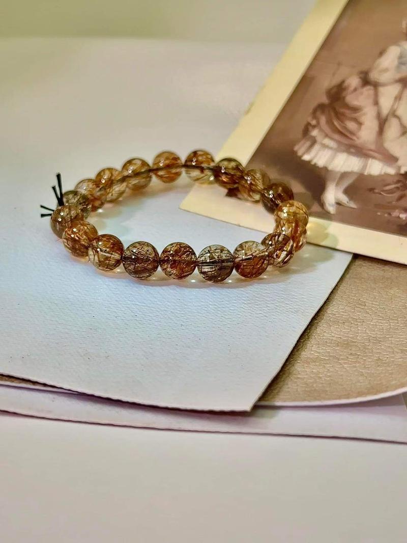 Product Introduction of Natural Crystal Black Gold Super Seven Approximately 8MM 10MM non-natural  crystal  jewelry sets  unisex novemberdump christmas gifts giftideas sale vintage xmas  discount cheap gifts pleasantlyflashsale sgdeals agate crystal  bracelet  accessories 5
