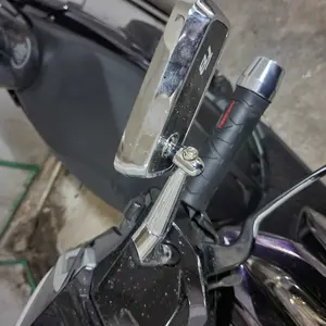 FASTBIKES Kaca Spion Variasi Chrome Hitam Mini Karbon Universal Vario Mio Beat Aerox Nmax Spacy Scoopy