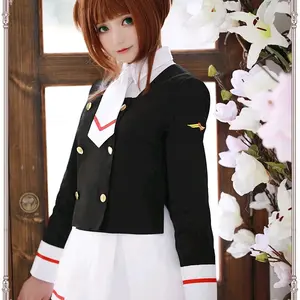 Kostum Cosplay Kinomoto Cardcaptor Sakura Daiduji Tomoyo untuk Wanita - Dress