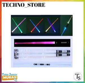 Pedang Star Wars Pedang Star Wars LED Lightsaber Bilah Ganda Starwars