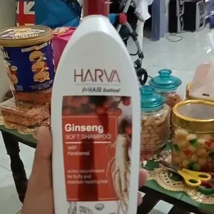 HARVA Shampoo Ginseng Soft & Smooth 600ML | Haircare 2in1 Shampoo Conditioner Anti Rontok Menutrisi Rambut Menguatkan Akar Rambut Halus Lembut Sehat