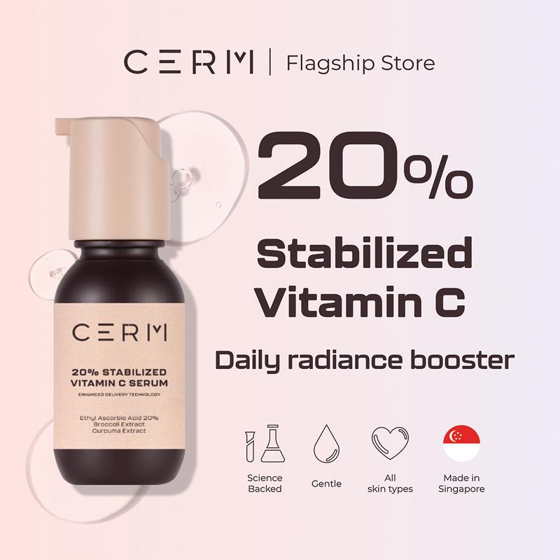 [CERM] 20% Stabilized Vitamin C Serum 30ml Brightening, Dail - TikTok ...