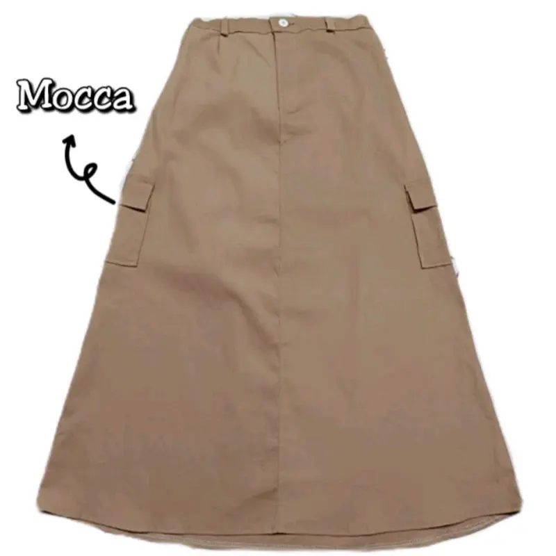 ROK CARGO WANITA PANJANG | ROK COREAN STYLE 3