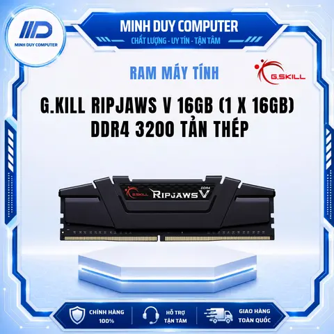 Ram G.Skill Ripjaws V 16GB DDR4 3200MHz - Hàng Chính Hãng Bảo HÀnh 3 Năm
