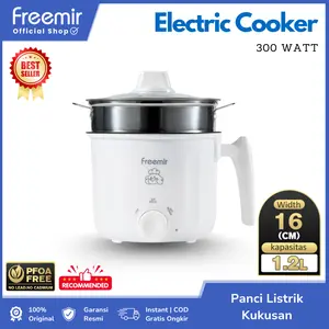 [special af] freemir 2 in 1 Panci Listrik Electric Cooker Portable Food Grade Serbaguna Multifungsi Alat Masak Kitchenware