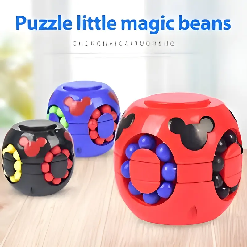 Mainan Anak Little Magic Bean Top / Magic bean cube, fingertip top, magic bean combination, round shape bisa COD Permainan Games Toys 0